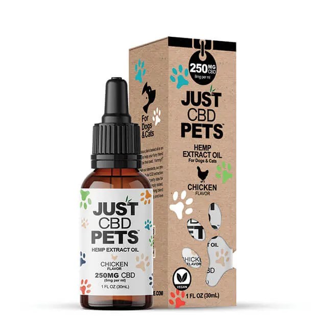 JustCBD Pets - 250mg CBD Oil for Dogs and Cats! - 4 Flavors!