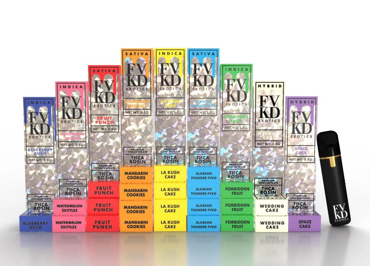 FVKD - 3.5g THCa Rosin Disposable Vape - 15 Strains!