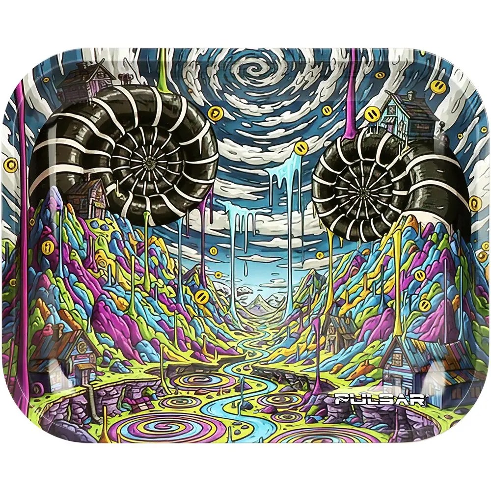 Metal Rolling Tray - Reverse Gravity Drip / 13"x 11"