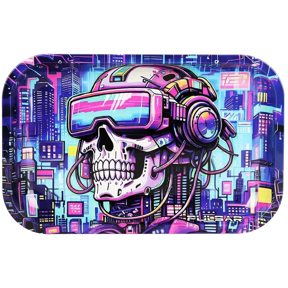 Metal Rolling Tray - Cyber Pilot / 11"x7"