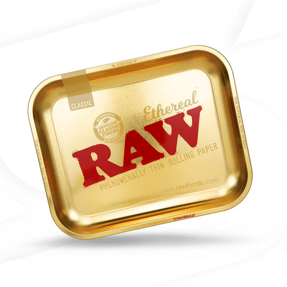 RAW Metal Ethereal Gold Rolling Tray - Large