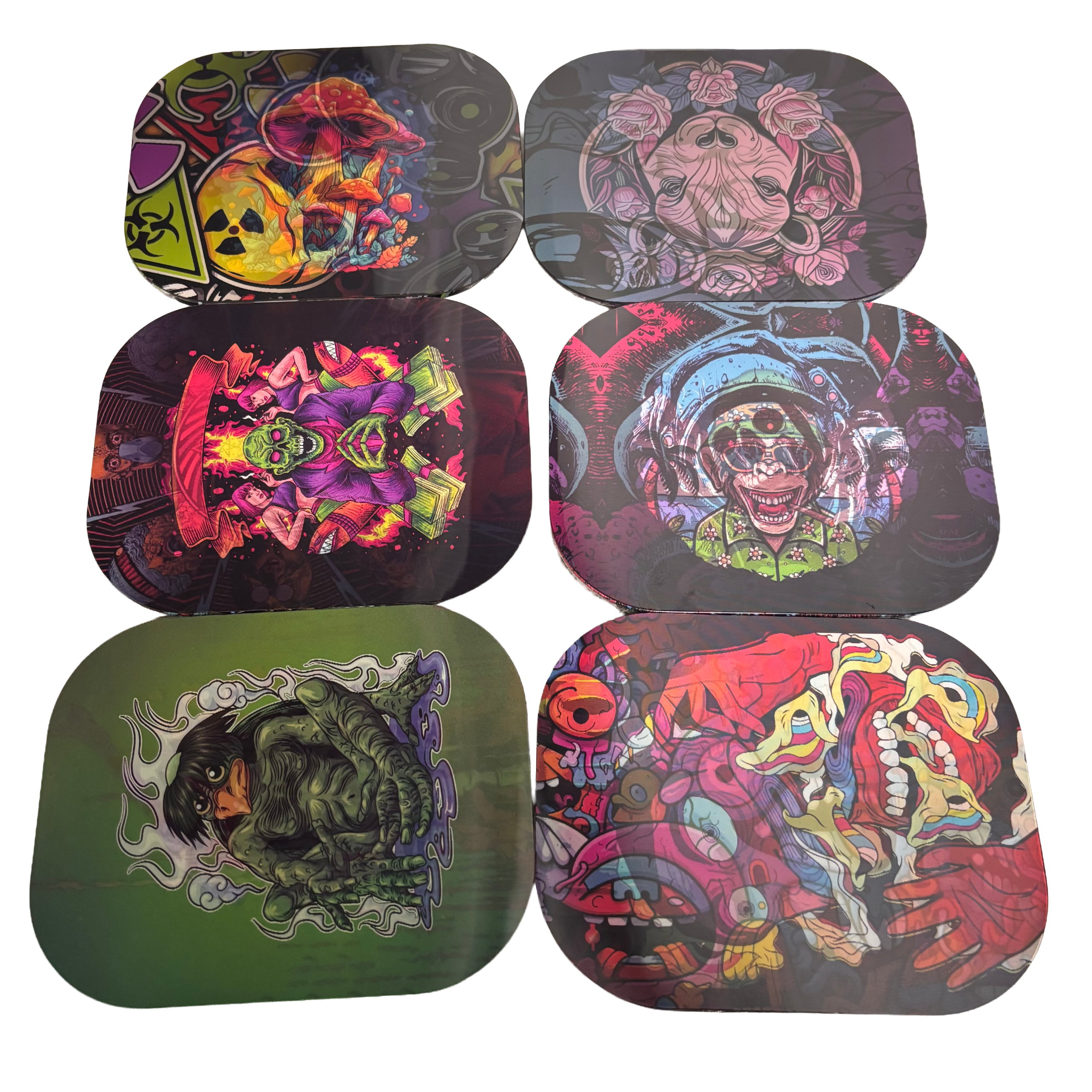 Assorted Small Trippy 3D Rolling Tray